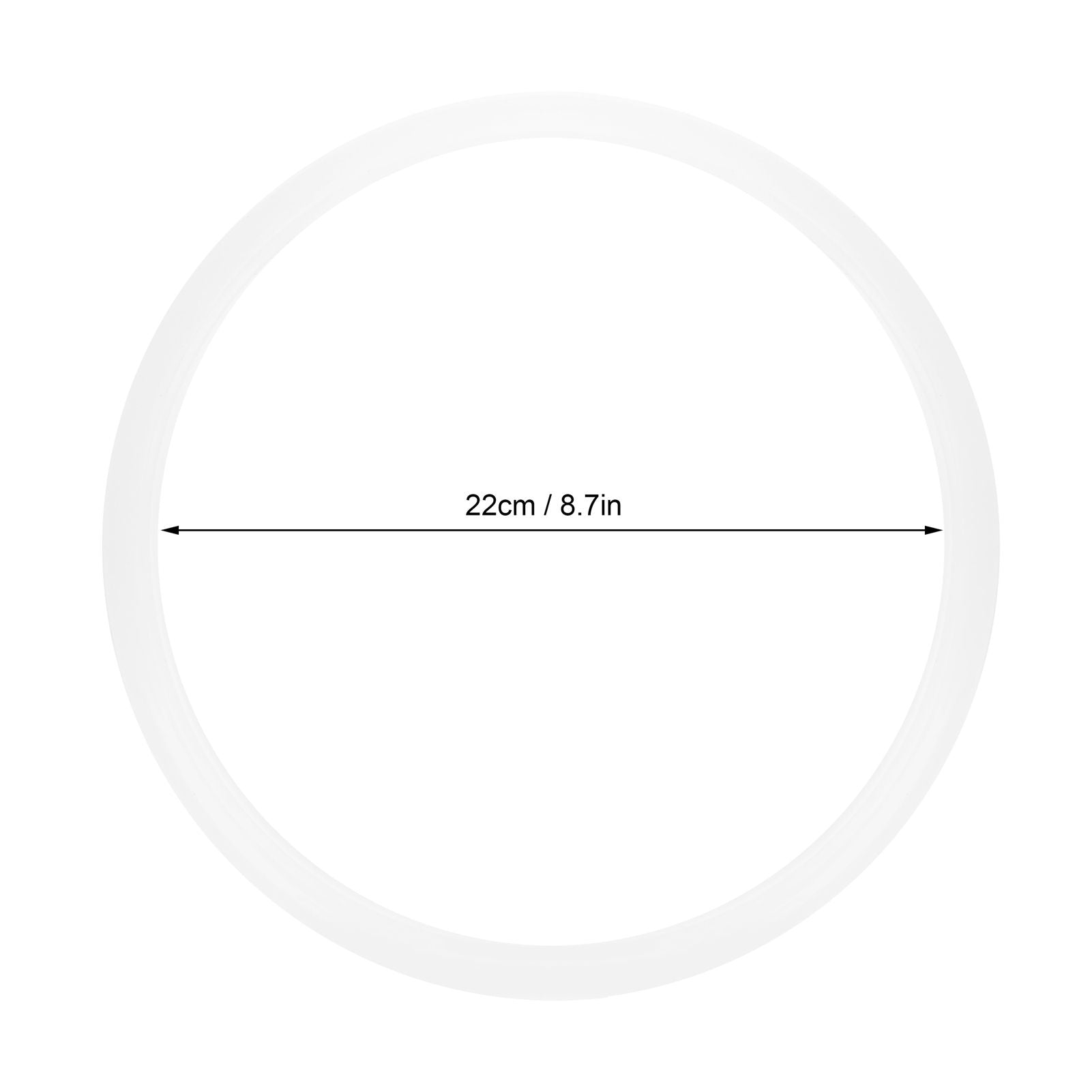 5pcs Pressure Cooker Sealing Ring Clear Universal Stainless Steel Pressure Cooker Gaskets O Ring22cm