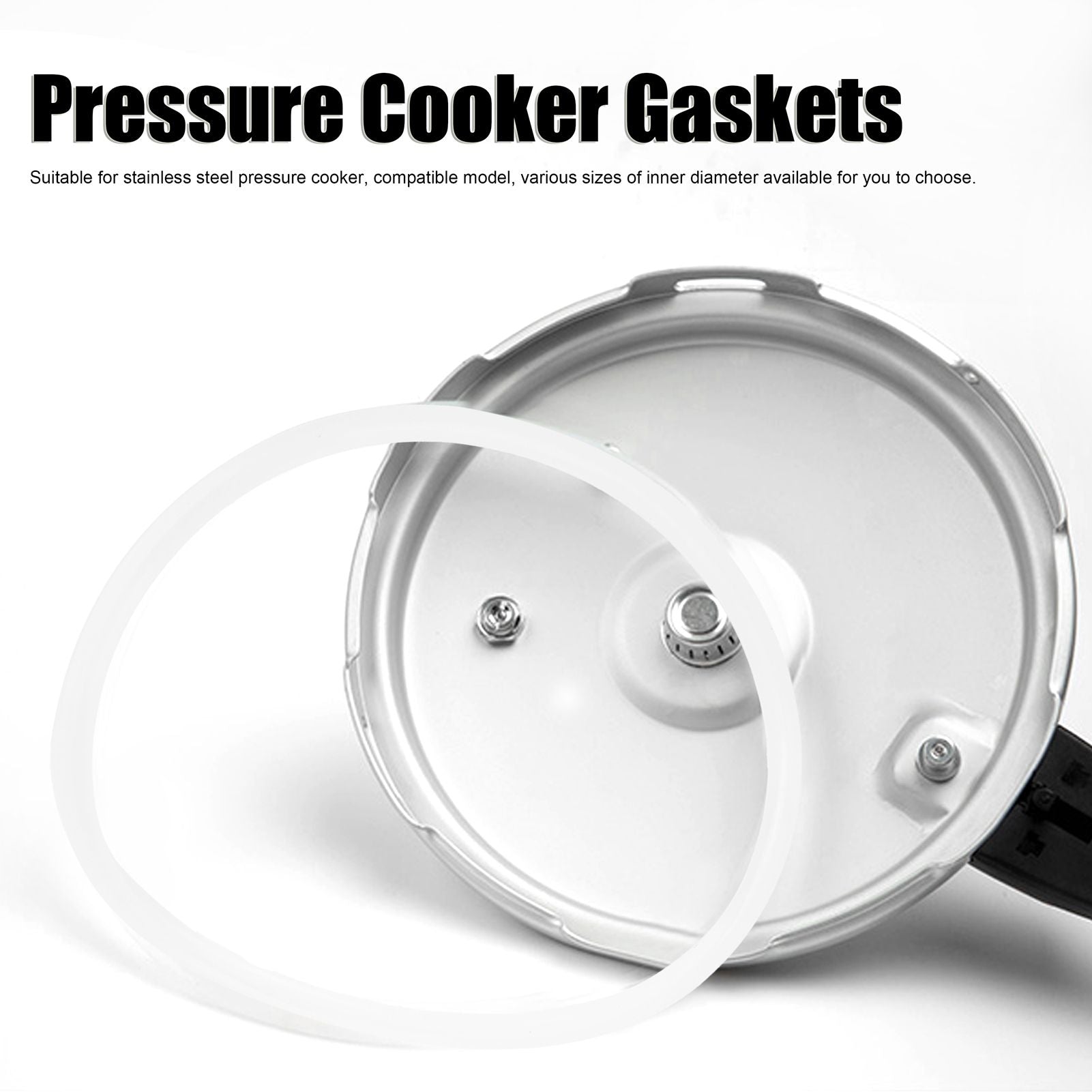 5pcs Pressure Cooker Sealing Ring Clear Universal Stainless Steel Pressure Cooker Gaskets O Ring22cm