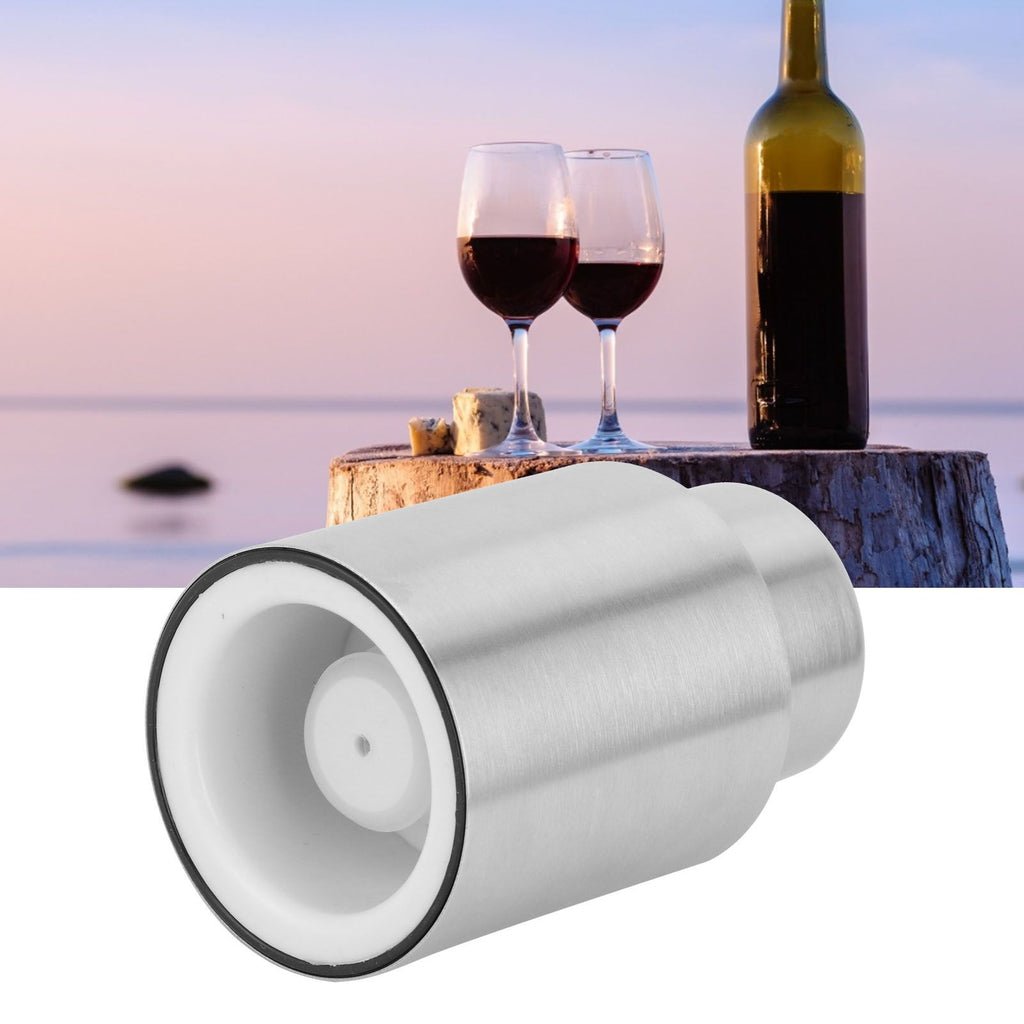 Stainless Steel Wine Bottle Stopper Plug Vacuum Red Wine Champagne Cap Sealer AccessoriesL