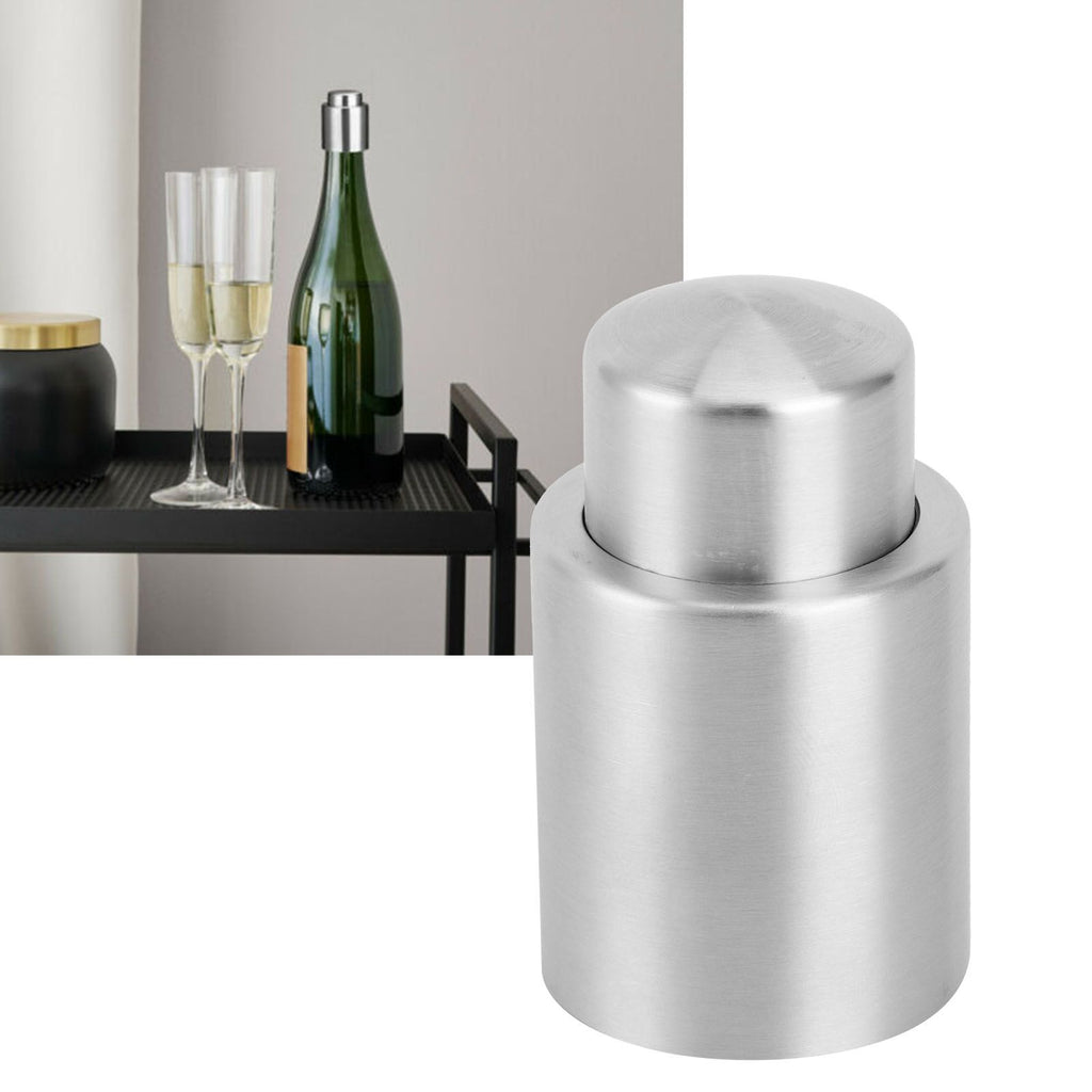 Stainless Steel Wine Bottle Stopper Plug Vacuum Red Wine Champagne Cap Sealer AccessoriesL