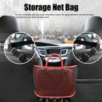 Car Net Pocket Handbag Holder Auto Chair Back Folding Hanging Mesh Organizer ToolsRed