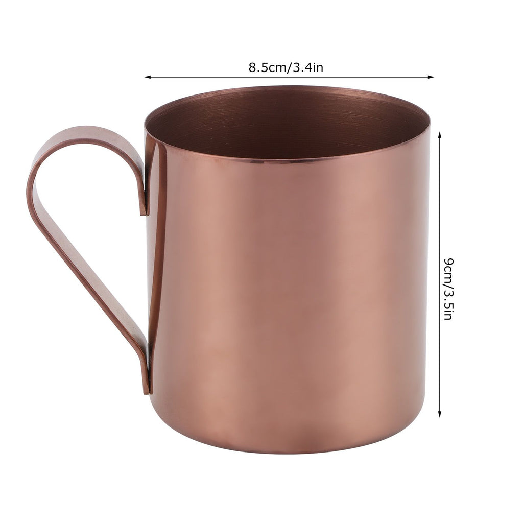400ml Cocktail Mug 304 Stainless Steel Beer Coffee Water Drinking Cup Bar DrinkwareRose Gold