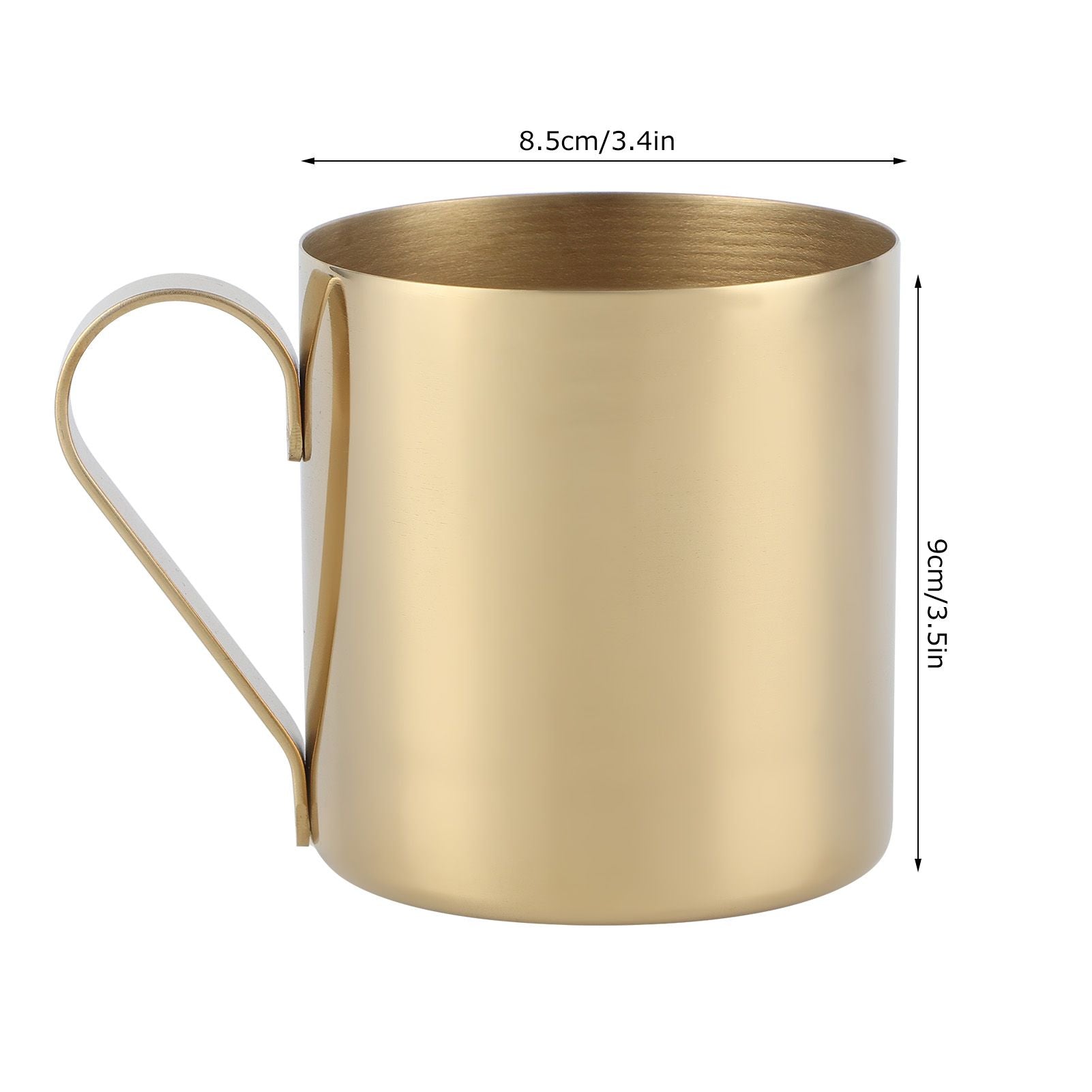 400ml Cocktail Mug 304 Stainless Steel Beer Coffee Water Drinking Cup Bar DrinkwareGold