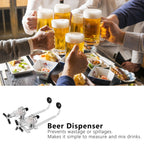 Wall Mounted 2‑Bottle Wine Dispenser Liquor Drinks Beer Dispenser for Home Bar Supplies