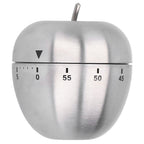 Apple Shaped Timer Stainless Steel Mechanical Cooking Countdown Alarm Timer Kitchen Tool