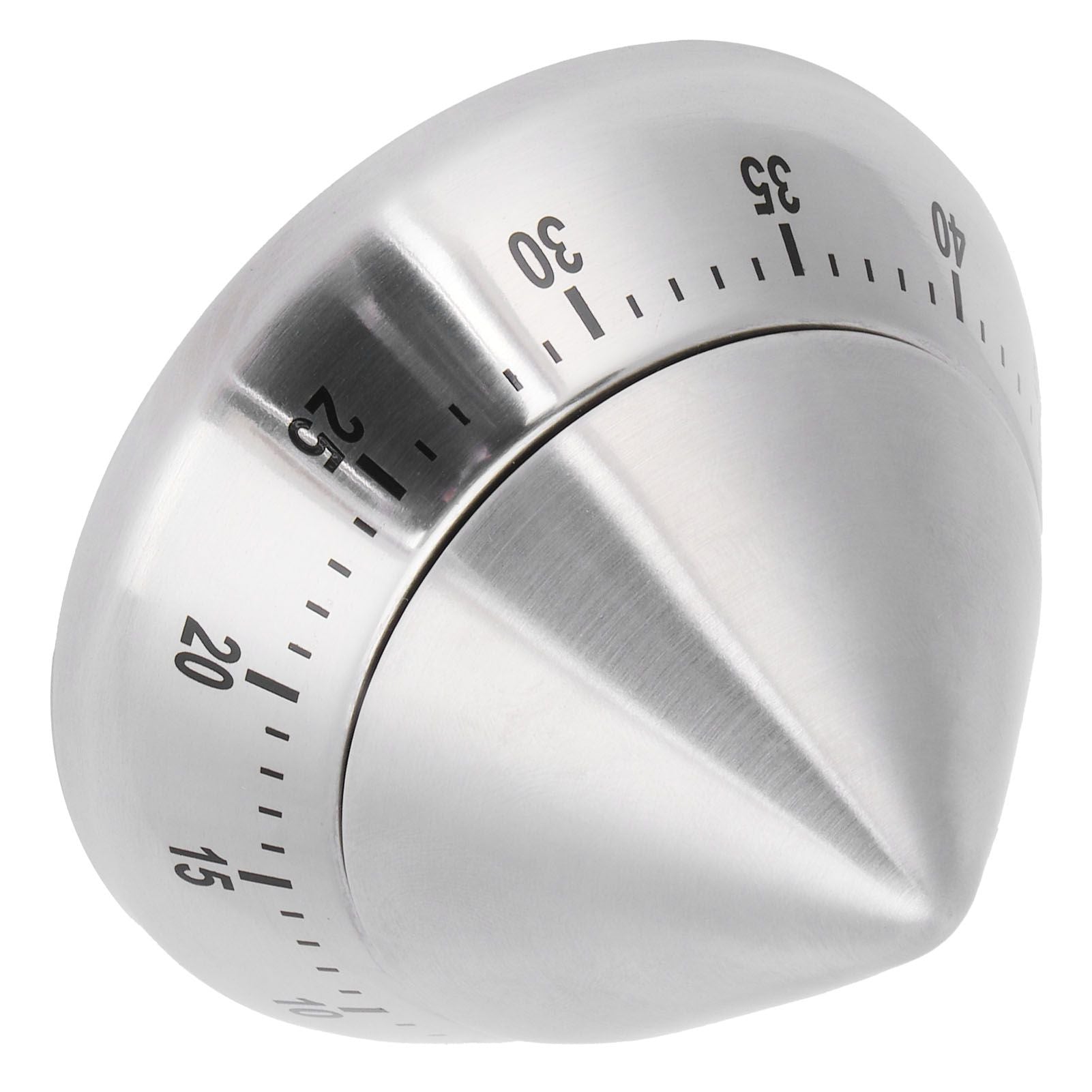 Kitchen Cooking Timer Stainless Steel Mechanical Timer Reminder Time Management Tools(PointedShaped )
