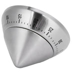 Kitchen Cooking Timer Stainless Steel Mechanical Timer Reminder Time Management Tools(PointedShaped )