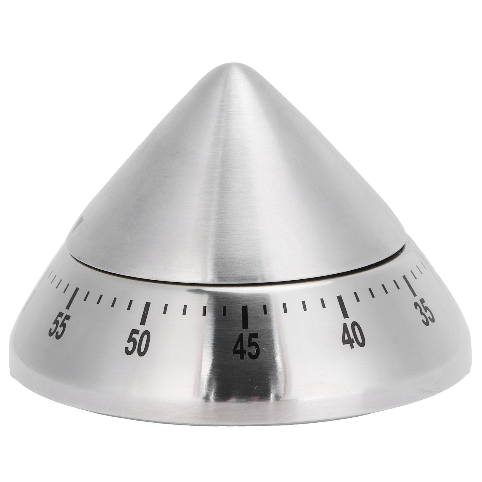 Kitchen Cooking Timer Stainless Steel Mechanical Timer Reminder Time Management Tools(PointedShaped )