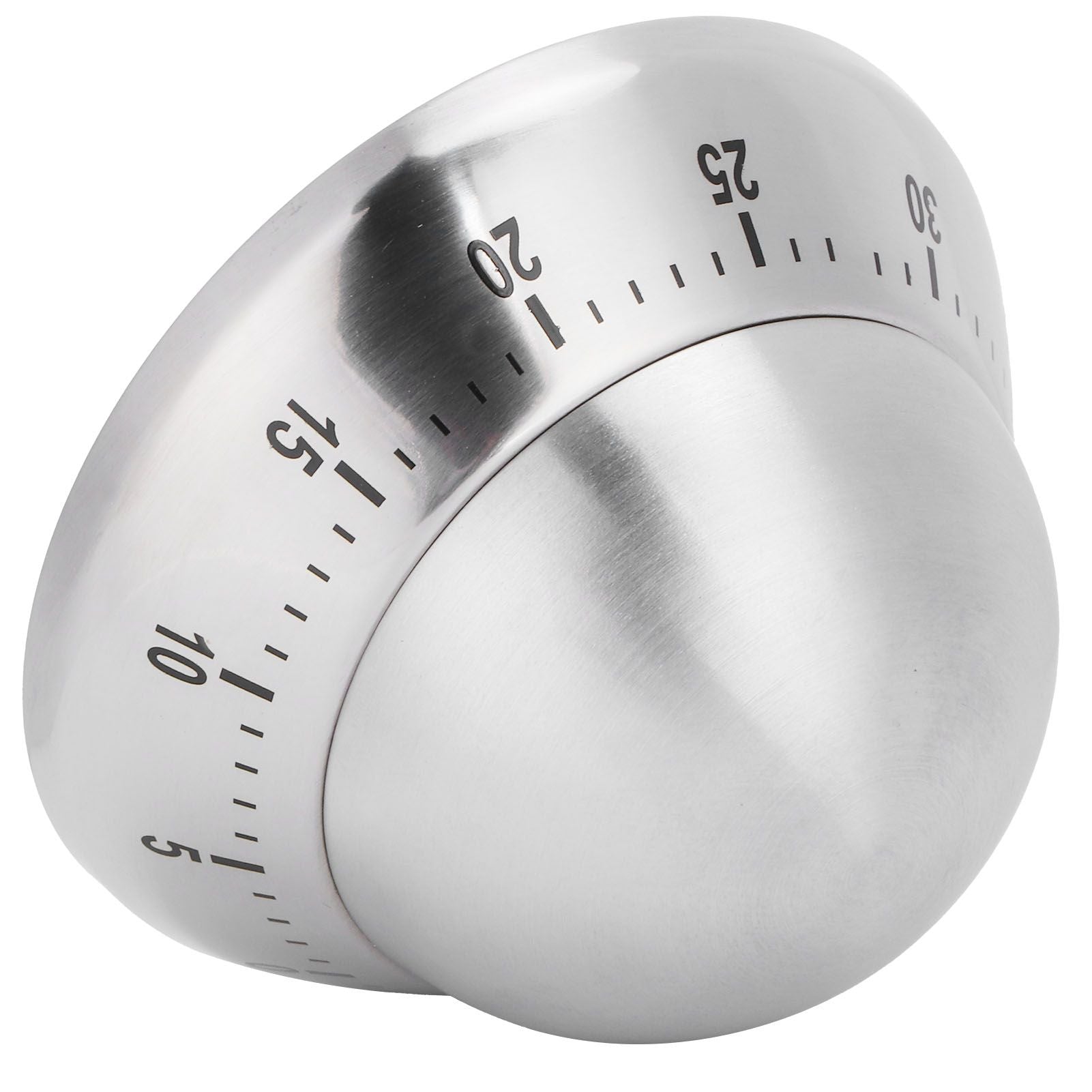 Kitchen Cooking Timer Stainless Steel Mechanical Timer Reminder Time Management ToolsRound
