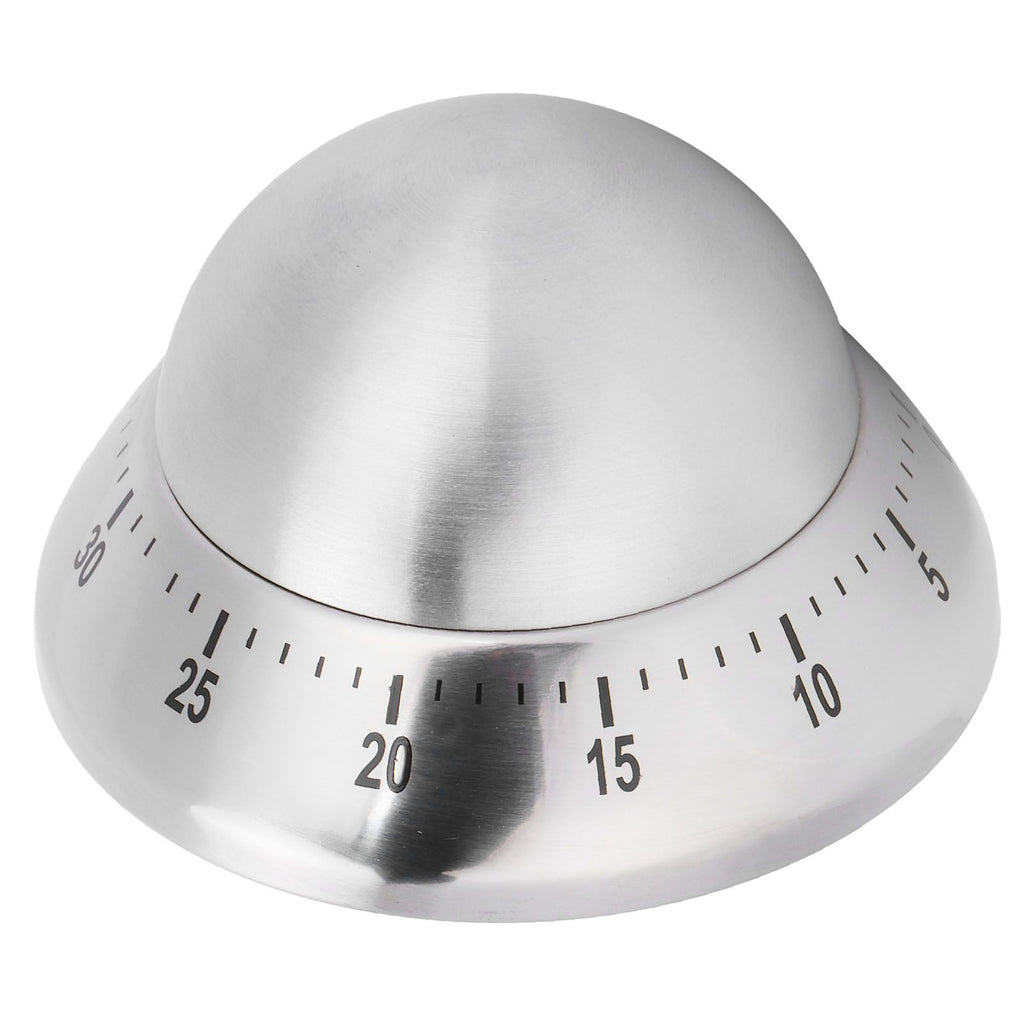 Kitchen Cooking Timer Stainless Steel Mechanical Timer Reminder Time Management ToolsRound