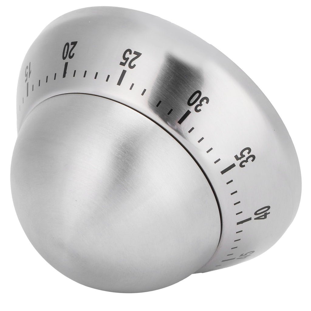 Kitchen Cooking Timer Stainless Steel Mechanical Timer Reminder Time Management ToolsRound