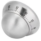 Kitchen Cooking Timer Stainless Steel Mechanical Timer Reminder Time Management ToolsRound