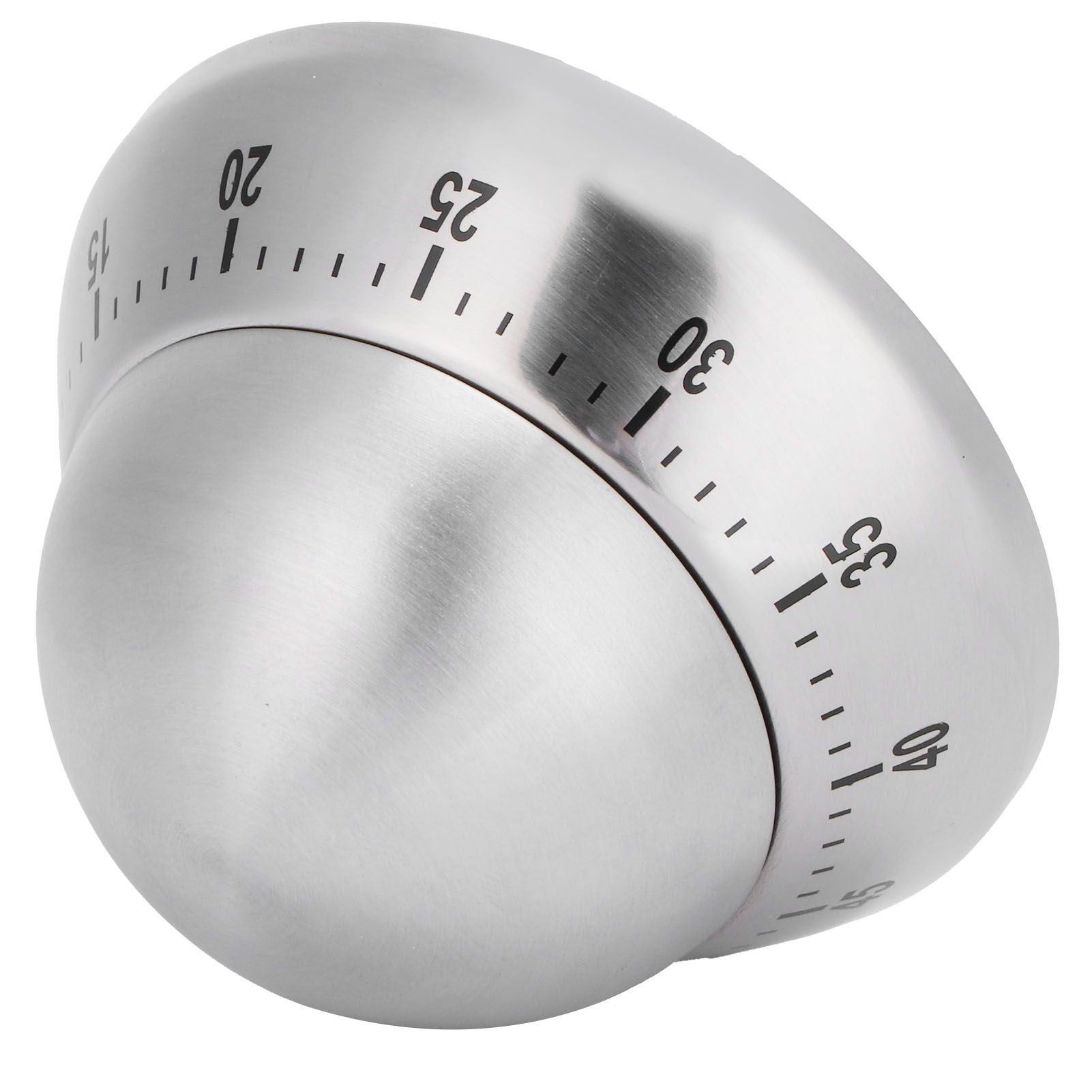 Kitchen Cooking Timer Stainless Steel Mechanical Timer Reminder Time Management ToolsRound