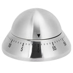 Kitchen Cooking Timer Stainless Steel Mechanical Timer Reminder Time Management ToolsRound