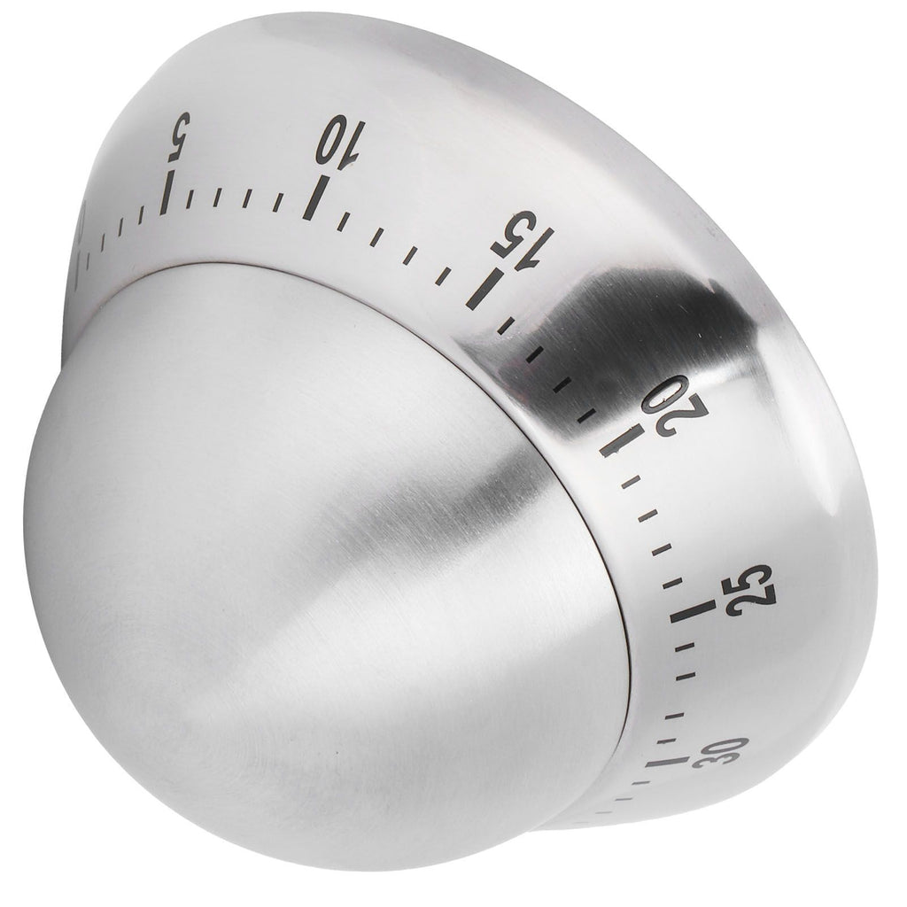 Kitchen Cooking Timer Stainless Steel Mechanical Timer Reminder Time Management ToolsRound