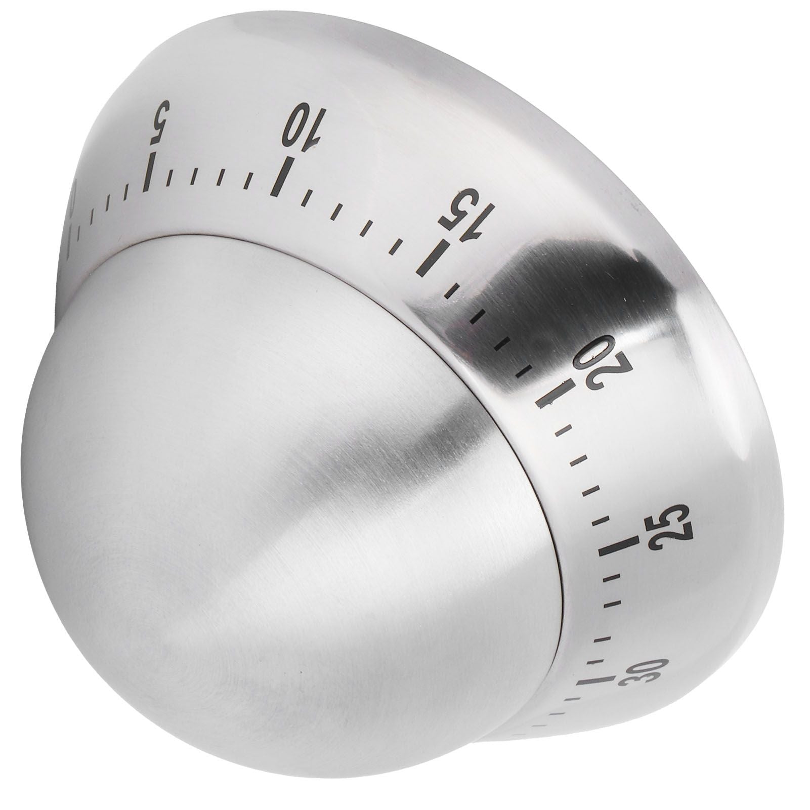 Kitchen Cooking Timer Stainless Steel Mechanical Timer Reminder Time Management ToolsRound