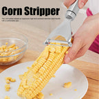 Corn Peeler with Handle 304 Stainless Steel Thresher Stripper Cob Cutter Kitchen Tool
