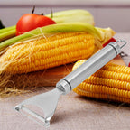 Corn Peeler with Handle 304 Stainless Steel Thresher Stripper Cob Cutter Kitchen Tool
