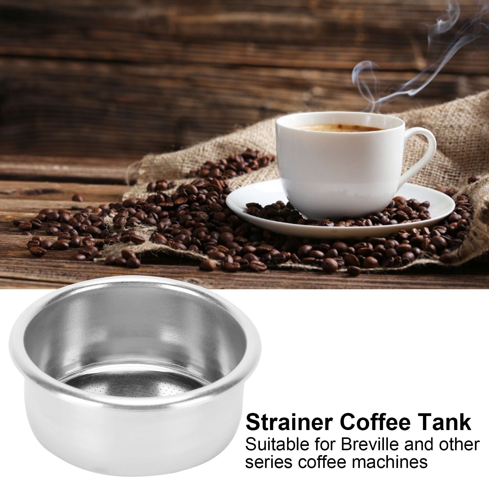 Coffee Filter Mesh Basket No Pressure Strainer Powder Bowl Coffee Machine Accessories 54MM