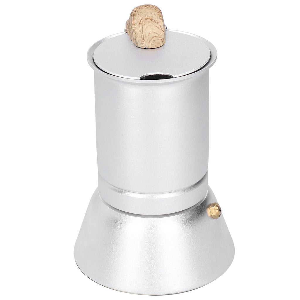 150ml Coffee Maker Moka Pot Stainless Steel Coffee Pot Induction Cooker Use Home Supplies