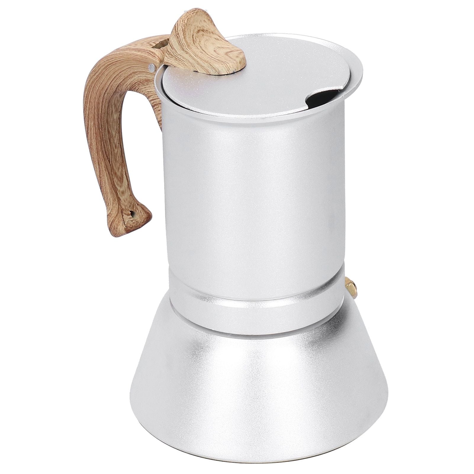 150ml Coffee Maker Moka Pot Stainless Steel Coffee Pot Induction Cooker Use Home Supplies