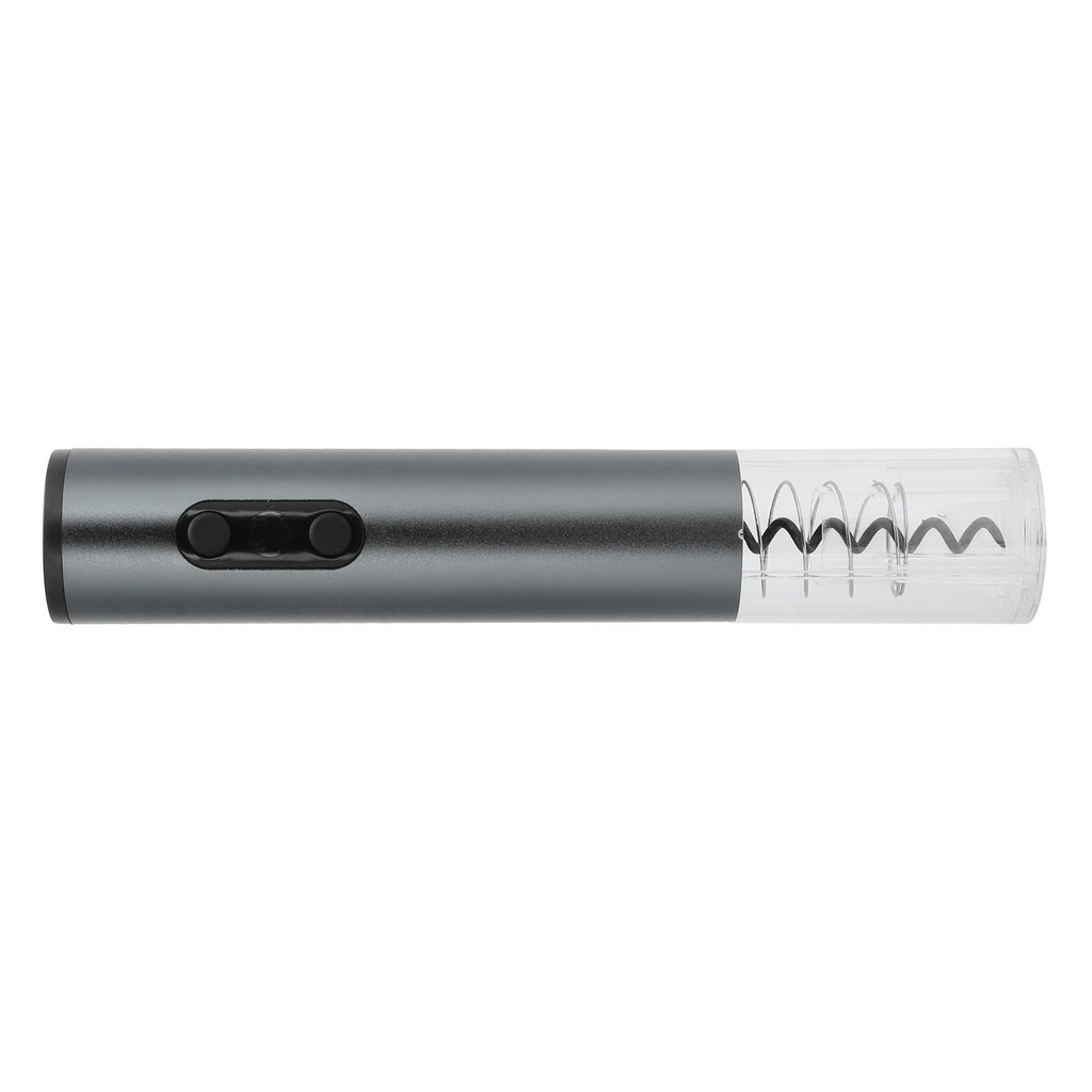 Electric Wine Bottle Opener Automatic Corkscrew W/Foil Cutter Pourer Vacuum StopperSilver Gray