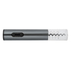 Electric Wine Bottle Opener Automatic Corkscrew W/Foil Cutter Pourer Vacuum StopperSilver Gray