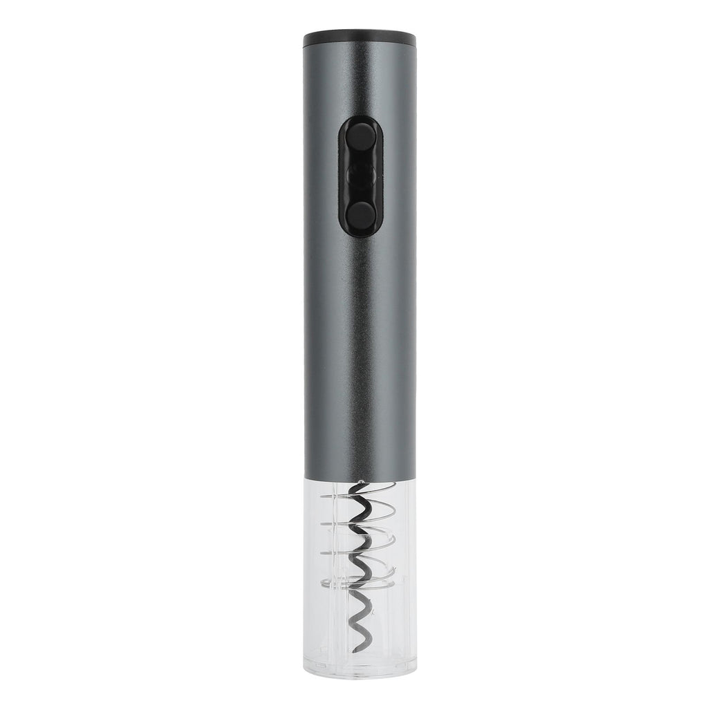 Electric Wine Bottle Opener Automatic Corkscrew W/Foil Cutter Pourer Vacuum StopperSilver Gray
