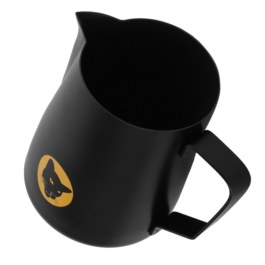 600ml Coffee Cup Mug Multi Purpose 304 Stainless Steel Milk Frothing Pitcher Black