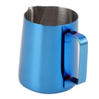 Coffee Art Pitcher Latte Milk Frothing Cup Pitcher Coffee Making Tool Supplies without Scale350ml Blue