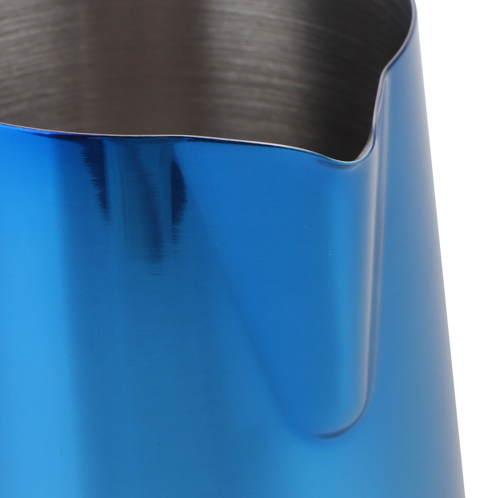 Coffee Art Pitcher Latte Milk Frothing Cup Pitcher Coffee Making Tool Supplies without Scale350ml Blue