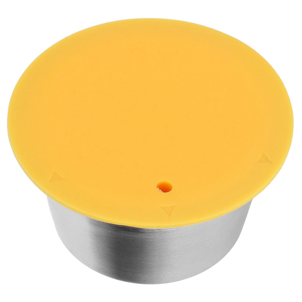 Coffee Capsule Stainless Steel Reusable Refillable Filter Cup for Dolce Gusto Coffee MakerYellow