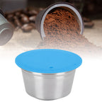 Coffee Capsule Stainless Steel Reusable Refillable Filter Cup for Dolce Gusto Coffee MakerBlue