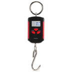 Portable Electronic Hanging Scale Digital LCD Backlit Display kg/lb/JIN 200KG W/HookRed Frame
