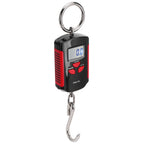 Portable Electronic Hanging Scale Digital LCD Backlit Display kg/lb/JIN 200KG W/HookRed Frame