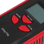 Portable Electronic Hanging Scale Digital LCD Backlit Display kg/lb/JIN 200KG W/HookRed Frame