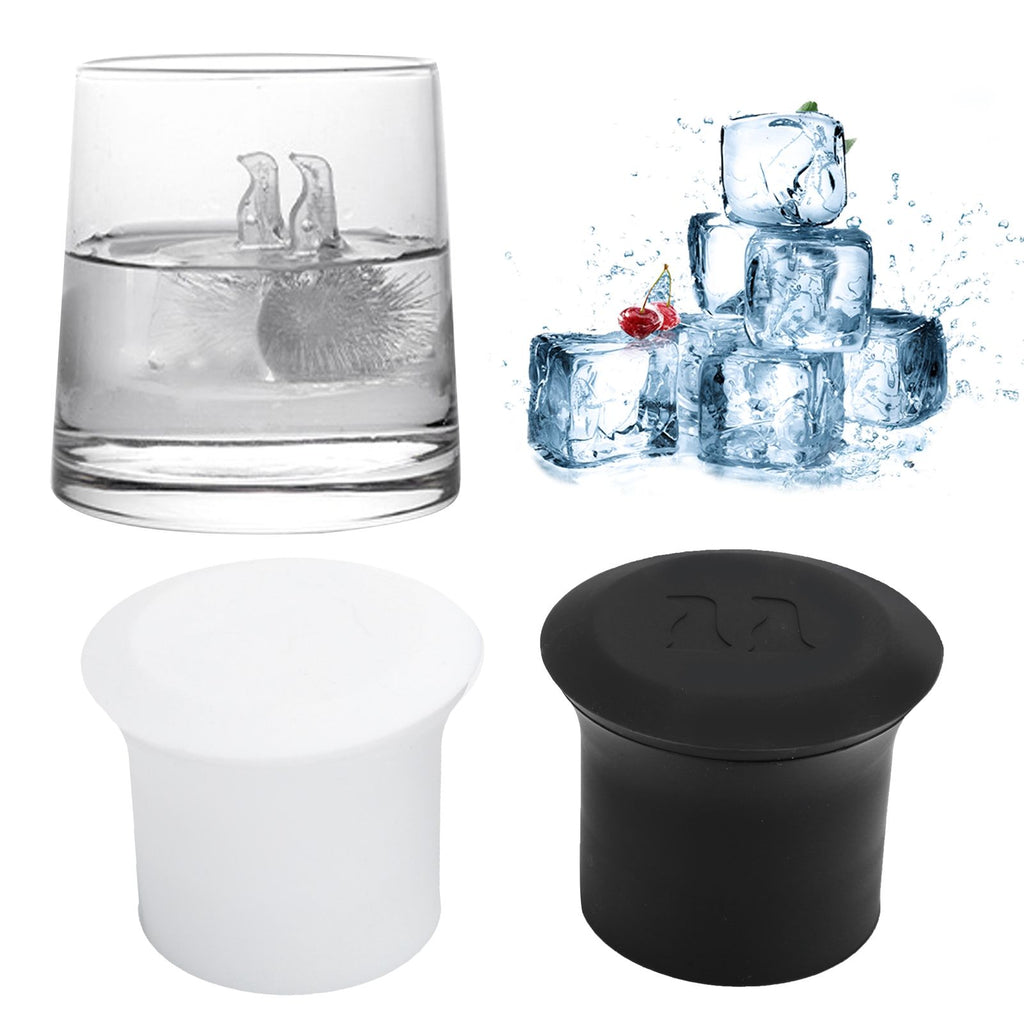 2Pcs Silicone Ice Cubes Tray Cartoon Animal Shape Ice Tubes Making Mold Kithcen Accessories