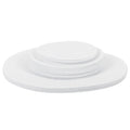 Felt Dish Protection Pad AntiFriction Storage Separator Insulation Mat Food Plate Porcelain Divider(White 48PCS)