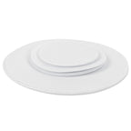 Felt Dish Protection Pad AntiFriction Storage Separator Insulation Mat Food Plate Porcelain Divider(White 24PCS)