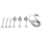 Stylish Tableware Storage Holder Rack Stainless Steel Fork Spoon Kitchen Tableware Set