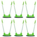 6Pcs Food Storage Bag Holder Stand HandsFree Bag Racks Home Kitchen Accessory Green