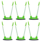 6Pcs Food Storage Bag Holder Stand HandsFree Bag Racks Home Kitchen Accessory Green