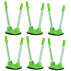6Pcs Food Storage Bag Holder Stand HandsFree Bag Racks Home Kitchen Accessory Green