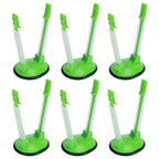 6Pcs Food Storage Bag Holder Stand HandsFree Bag Racks Home Kitchen Accessory Green