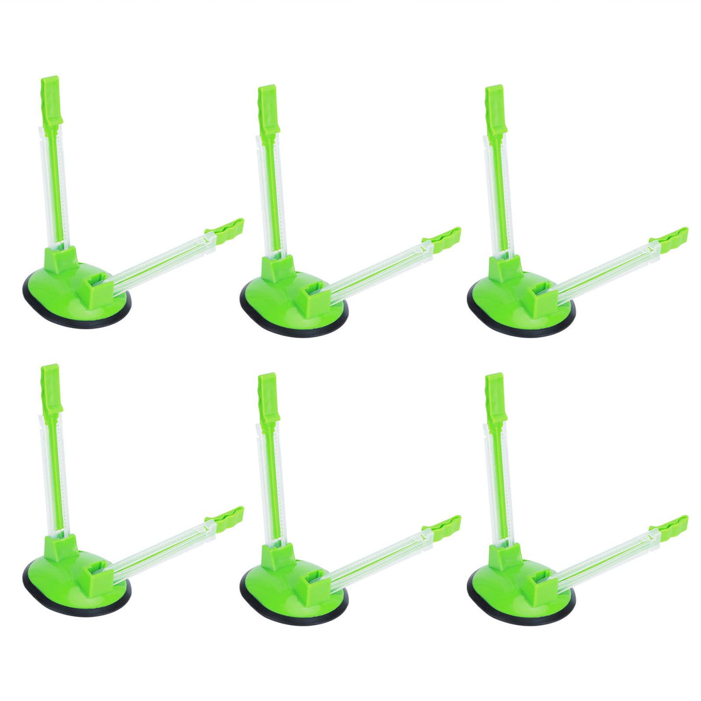 6Pcs Food Storage Bag Holder Stand HandsFree Bag Racks Home Kitchen Accessory Green