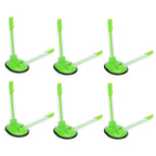 6Pcs Food Storage Bag Holder Stand HandsFree Bag Racks Home Kitchen Accessory Green