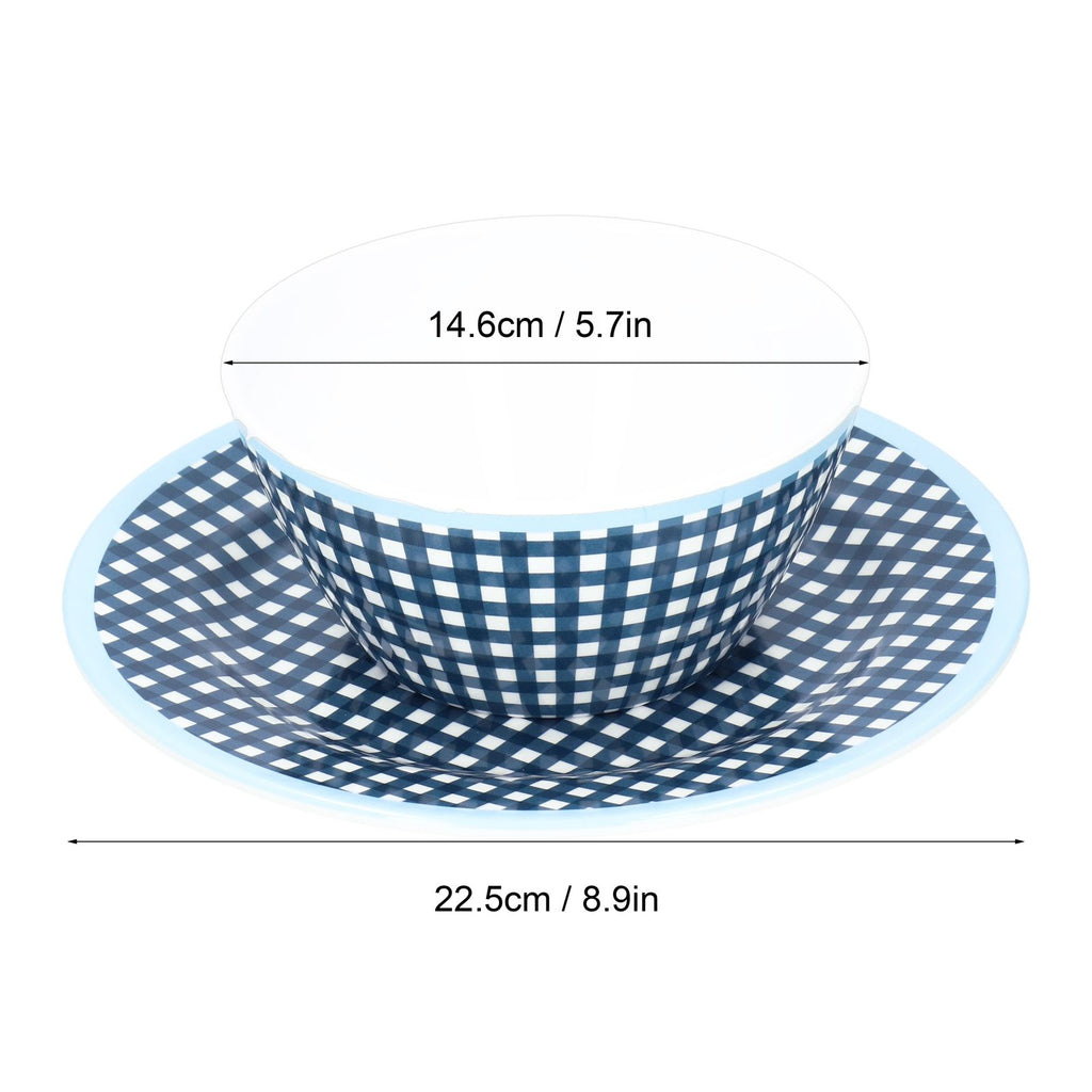Imitation Porcelain Plate Bowl Set Fruit Salad Dessert Dish Tableware for Kitchen