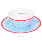 Bowl Dish Set Imitation Porcelain Fruit Salad Dessert Plate Dinnerware Tableware