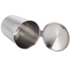 Coffee Latte Cup Thicken 304 Stainless Steel Measuring cup Milk Frothing Jug with Scale Cover500ml with Cover