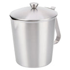 Coffee Latte Cup Thicken 304 Stainless Steel Measuring cup Milk Frothing Jug with Scale Cover1000ml with Cover